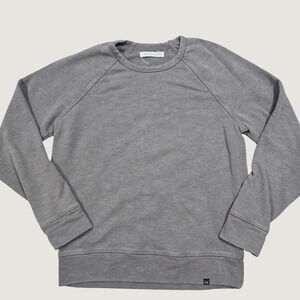 Outerknown Sweatshirt Mens Small Gray Hemp Organic Cotton Raglan Minimalist